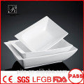 P&T ceramics factory, white deep plates, square soup bowls